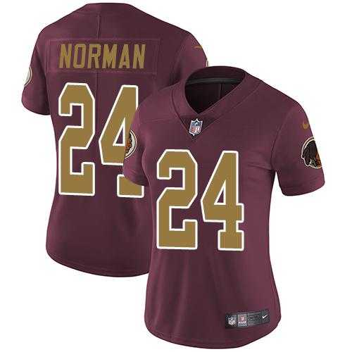 Women's Nike Washington Redskins #24 Josh Norman Burgundy Red Alternate Stitched NFL Vapor Untouchable Limited Jersey