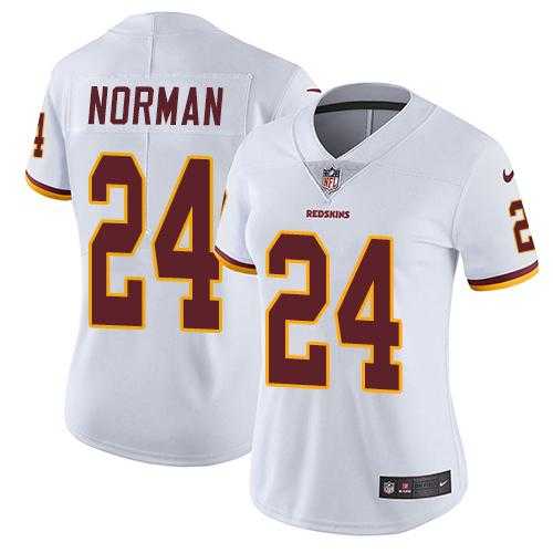 Women's Nike Washington Redskins #24 Josh Norman White Stitched NFL Vapor Untouchable Limited Jersey