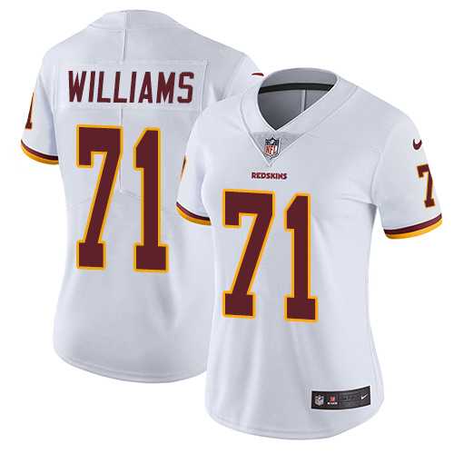 Women's Nike Washington Redskins #71 Trent Williams White Stitched NFL Vapor Untouchable Limited Jersey