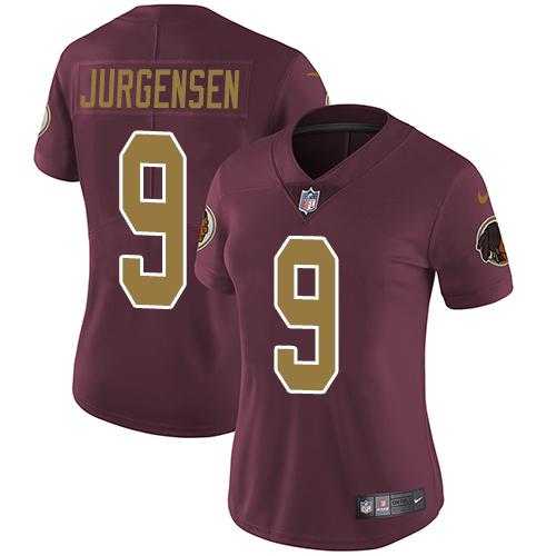 Women's Nike Washington Redskins #9 Sonny Jurgensen Burgundy Red Alternate Stitched NFL Vapor Untouchable Limited Jersey