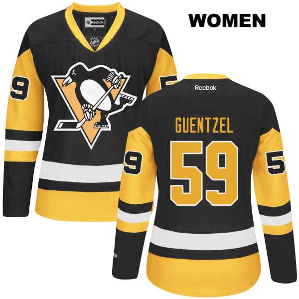 Women's Pittsburgh Penguins #59 Jake Guentzel Black Alternate Home NHL Jersey