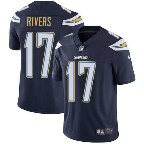 Youth Los Angeles Chargers #17 Philip Rivers Navy Blue Team Color Stitched NFL Vapor Untouchable Limited Jersey