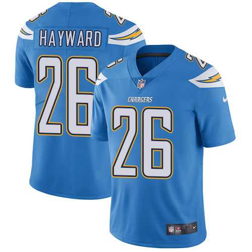 Youth Los Angeles Chargers #26 Casey Hayward Electric Blue Alternate Stitched NFL Vapor Untouchable Limited Jersey