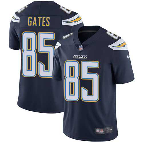 Youth Los Angeles Chargers #85 Antonio Gates Navy Blue Team Color Stitched NFL Vapor Untouchable Limited Jersey
