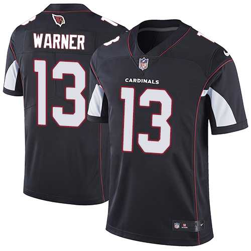 Youth Nike Arizona Cardinals #13 Kurt Warner Black Alternate Stitched NFL Vapor Untouchable Limited Jersey