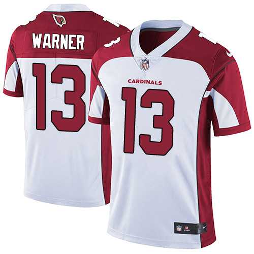 Youth Nike Arizona Cardinals #13 Kurt Warner White Stitched NFL Vapor Untouchable Limited Jersey