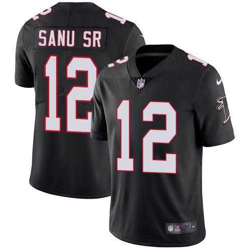 Youth Nike Atlanta Falcons #12 Mohamed Sanu Sr Black Alternate Stitched NFL Vapor Untouchable Limited Jersey Youth Nike Atlanta Falcons #12 Mohamed Sanu Sr Black Alternate Stitched NFL Vapor Untouchable Limited Jersey