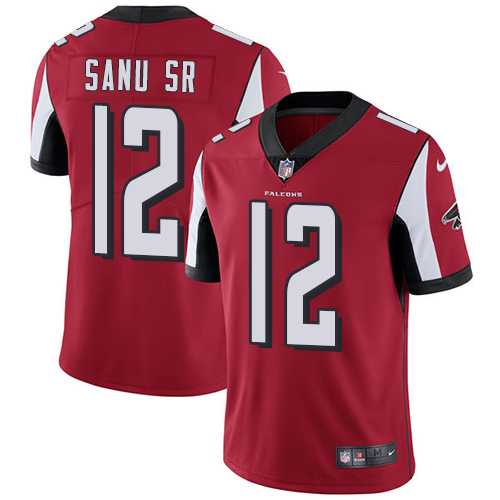 Youth Nike Atlanta Falcons #12 Mohamed Sanu Sr Red Team Color Stitched NFL Vapor Untouchable Limited Jersey