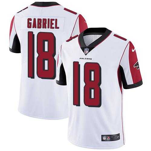 Youth Nike Atlanta Falcons #18 Taylor Gabriel White Stitched NFL Vapor Untouchable Limited Jersey
