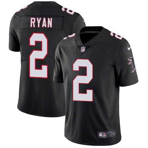 Youth Nike Atlanta Falcons #2 Matt Ryan Black Alternate Stitched NFL Vapor Untouchable Limited Jersey