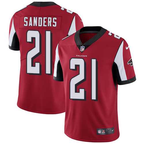 Youth Nike Atlanta Falcons #21 Deion Sanders Red Team Color Stitched NFL Vapor Untouchable Limited Jersey