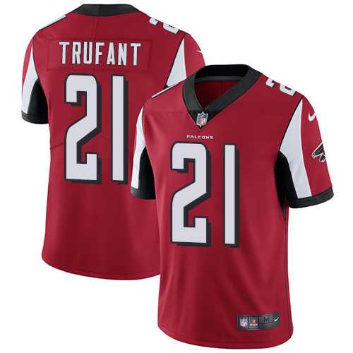 Youth Nike Atlanta Falcons #21 Desmond Trufant Red Team Color Stitched NFL Vapor Untouchable Limited Jersey