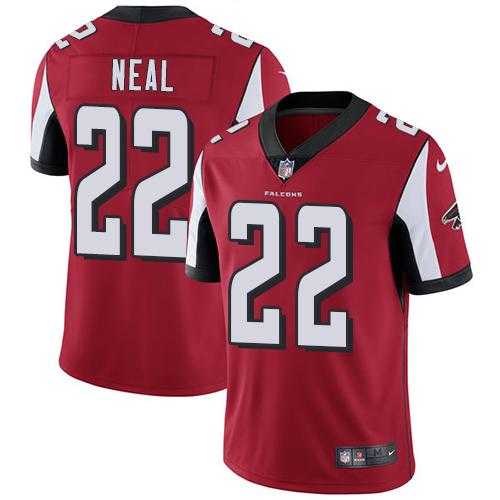 Youth Nike Atlanta Falcons #22 Keanu Neal Red Team Color Stitched NFL Vapor Untouchable Limited Jersey