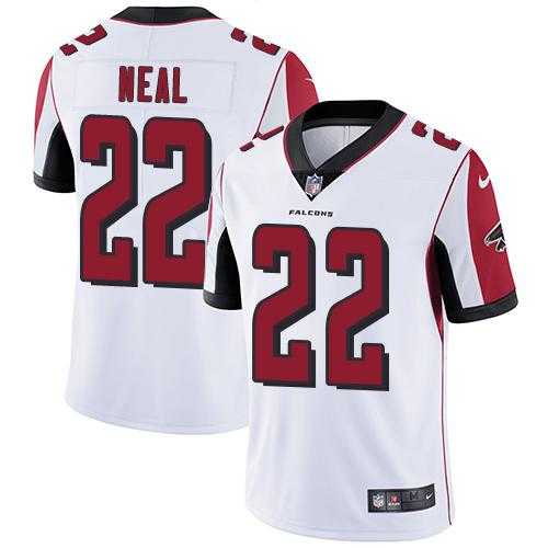 Youth Nike Atlanta Falcons #22 Keanu Neal White Stitched NFL Vapor Untouchable Limited Jersey