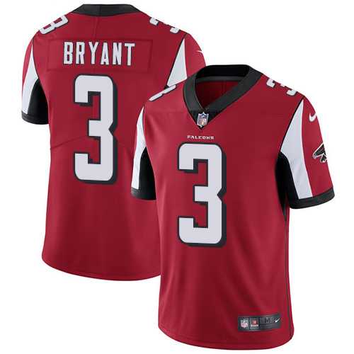 Youth Nike Atlanta Falcons #3 Matt Bryant Red Team ColorStitched NFL Vapor Untouchable Limited Jersey