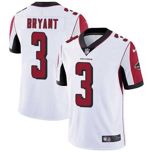 Youth Nike Atlanta Falcons #3 Matt Bryant White Stitched NFL Vapor Untouchable Limited Jersey