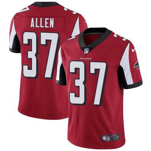 Youth Nike Atlanta Falcons #37 Ricardo Allen Red Team Color Stitched NFL Vapor Untouchable Limited Jersey