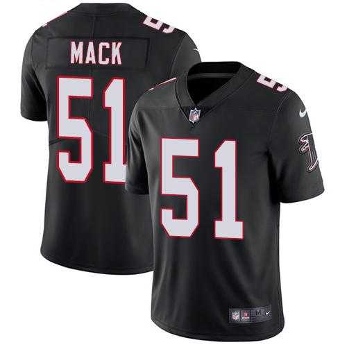 Youth Nike Atlanta Falcons #51 Alex Mack Black Alternate Stitched NFL Vapor Untouchable Limited Jersey