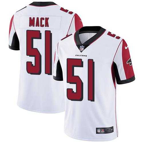 Youth Nike Atlanta Falcons #51 Alex Mack White Stitched NFL Vapor Untouchable Limited Jersey