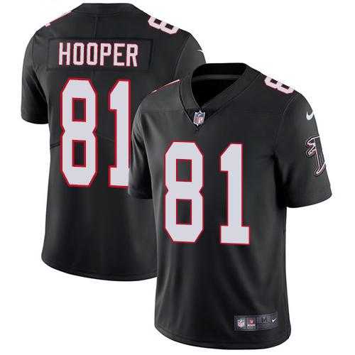 Youth Nike Atlanta Falcons #81 Austin Hooper Black Alternate Stitched NFL Vapor Untouchable Limited Jersey
