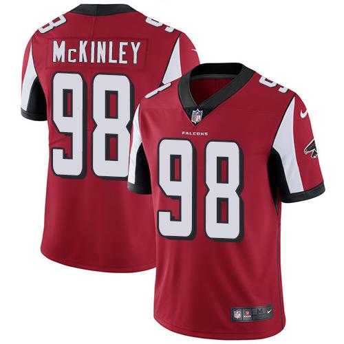 Youth Nike Atlanta Falcons #98 Takkarist McKinley Red Team Color Stitched NFL Vapor Untouchable Limited Jersey Youth Nike Atlanta Falcons #98 Takkarist McKinley Red Team Color Stitched NFL Vapor Untouchable Limited Jersey