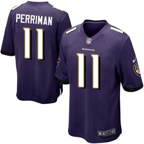 Youth Nike Baltimore Ravens #11 Breshad Perriman Purple Team Color Stitched NFL New Elite Jersey