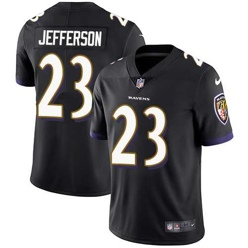 Youth Nike Baltimore Ravens #23 Tony Jefferson Black Alternate Stitched NFL Vapor Untouchable Limited Jersey