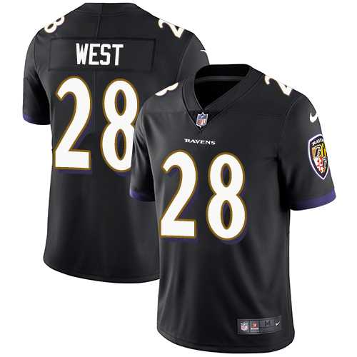 Youth Nike Baltimore Ravens #28 Terrance West Black Alternate Stitched NFL Vapor Untouchable Limited Jersey