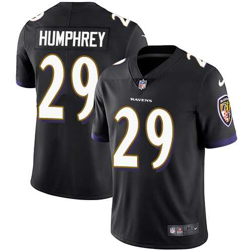 Youth Nike Baltimore Ravens #29 Marlon Humphrey Black Alternate Stitched NFL Vapor Untouchable Limited Jersey