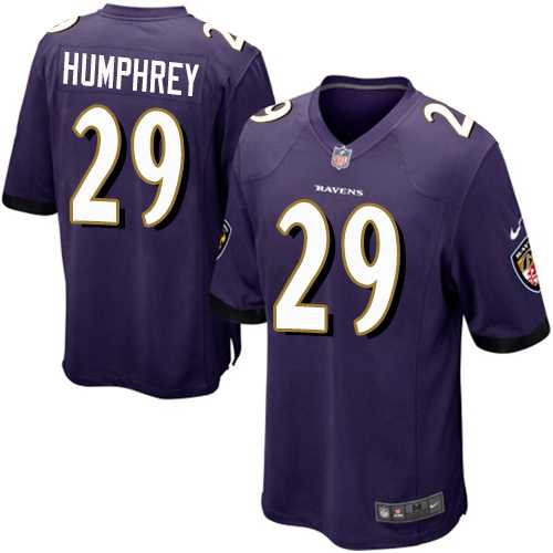 Youth Nike Baltimore Ravens #29 Marlon Humphrey Purple Team Color Stitched NFL New Elite Jersey