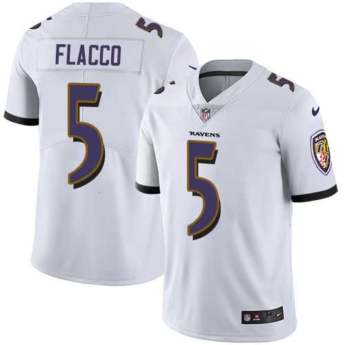 Youth Nike Baltimore Ravens #5 Joe Flacco White Stitched NFL Vapor Untouchable Limited Jersey Youth Nike Baltimore Ravens #5 Joe Flacco White Stitched NFL Vapor Untouchable Limited Jersey