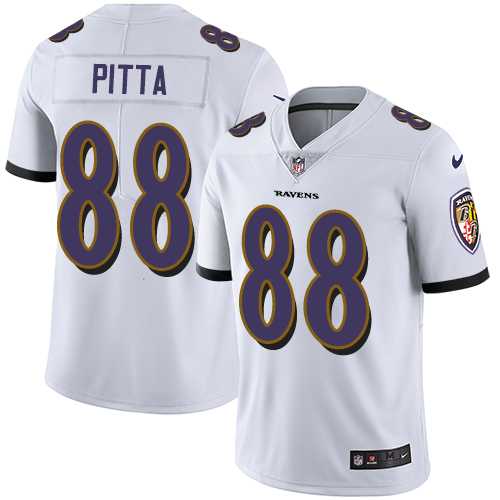 Youth Nike Baltimore Ravens #88 Dennis Pitta White Stitched NFL Vapor Untouchable Limited Jersey