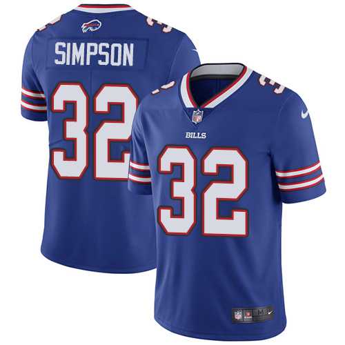 Youth Nike Buffalo Bills #32 O. J. Simpson Royal Blue Team Color Stitched NFL Vapor Untouchable Limited Jersey