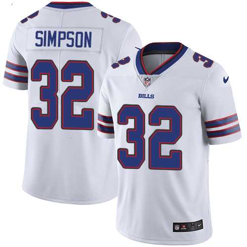 Youth Nike Buffalo Bills #32 O. J. Simpson White Stitched NFL Vapor Untouchable Limited Jersey