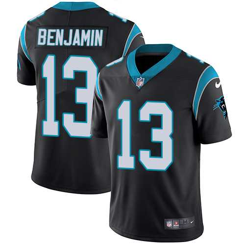Youth Nike Carolina Panthers #13 Kelvin Benjamin Black Team Color Stitched NFL Vapor Untouchable Limited Jersey