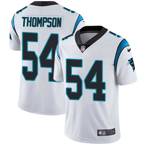 Youth Nike Carolina Panthers #54 Shaq Thompson White Stitched NFL Vapor Untouchable Limited Jersey