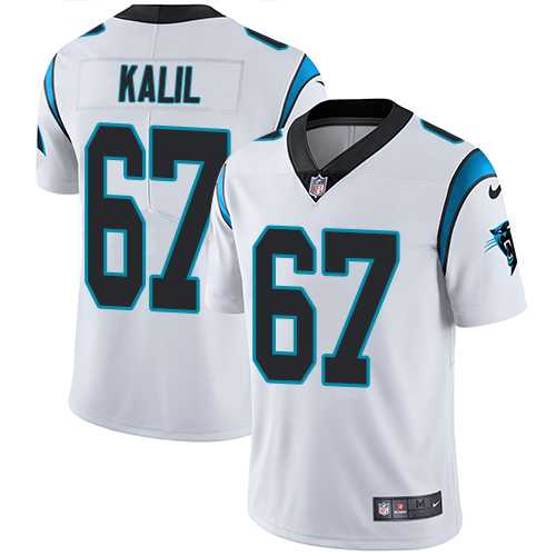 Youth Nike Carolina Panthers #67 Ryan Kalil White Stitched NFL Vapor Untouchable Limited Jersey