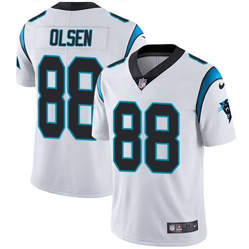 Youth Nike Carolina Panthers #88 Greg Olsen White Stitched NFL Vapor Untouchable Limited Jersey