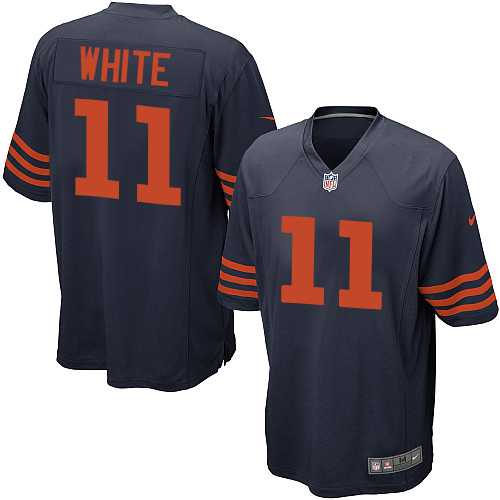 Youth Nike Chicago Bears #11 Kevin White Navy Blue Stitched NFL 1940s Throwback Elite Jersey