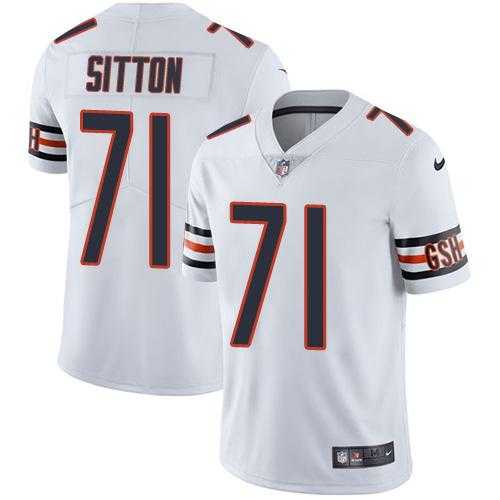 Youth Nike Chicago Bears #71 Josh Sitton White Stitched NFL Vapor Untouchable Limited Jersey