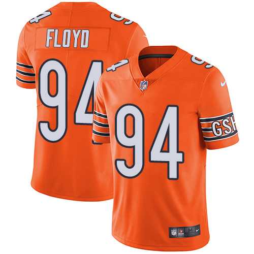 Youth Nike Chicago Bears #94 Leonard Floyd Orange Stitched NFL Limited Rush Jersey