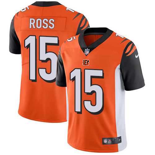 Youth Nike Cincinnati Bengals #15 John Ross Orange Alternate Stitched NFL Vapor Untouchable Limited Jersey