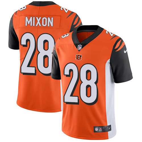 Youth Nike Cincinnati Bengals #28 Joe Mixon Orange Alternate Stitched NFL Vapor Untouchable Limited Jersey