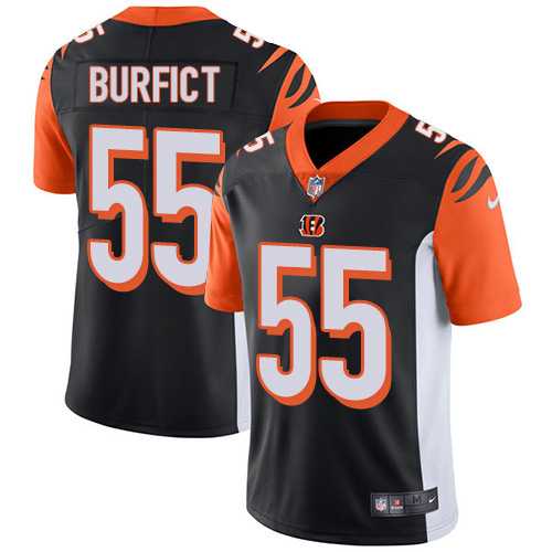 Youth Nike Cincinnati Bengals #55 Vontaze Burfict Black Team Color Stitched NFL Vapor Untouchable Limited Jersey