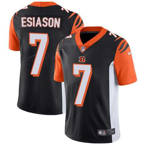Youth Nike Cincinnati Bengals #7 Boomer Esiason Black Team Color Stitched NFL Vapor Untouchable Limited Jersey