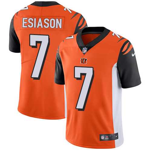 Youth Nike Cincinnati Bengals #7 Boomer Esiason Orange Alternate Stitched NFL Vapor Untouchable Limited Jersey