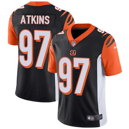 Youth Nike Cincinnati Bengals #97 Geno Atkins Black Team Color Stitched NFL Vapor Untouchable Limited Jersey
