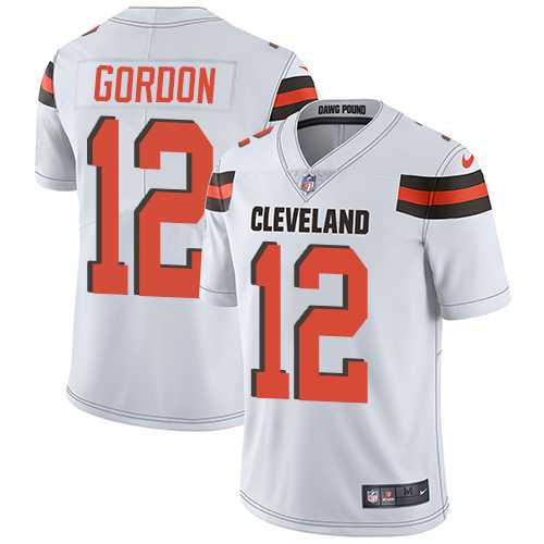 Youth Nike Cleveland Browns #12 Josh Gordon White Stitched NFL Vapor Untouchable Limited Jersey