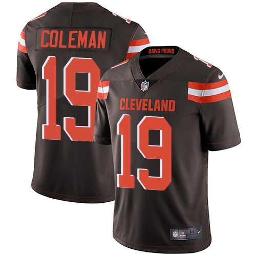 Youth Nike Cleveland Browns #19 Corey Coleman Brown Team Color Stitched NFL Vapor Untouchable Limited Jersey