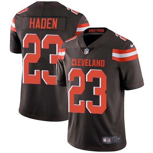 Youth Nike Cleveland Browns #23 Joe Haden Brown Team Color Stitched NFL Vapor Untouchable Limited Jersey